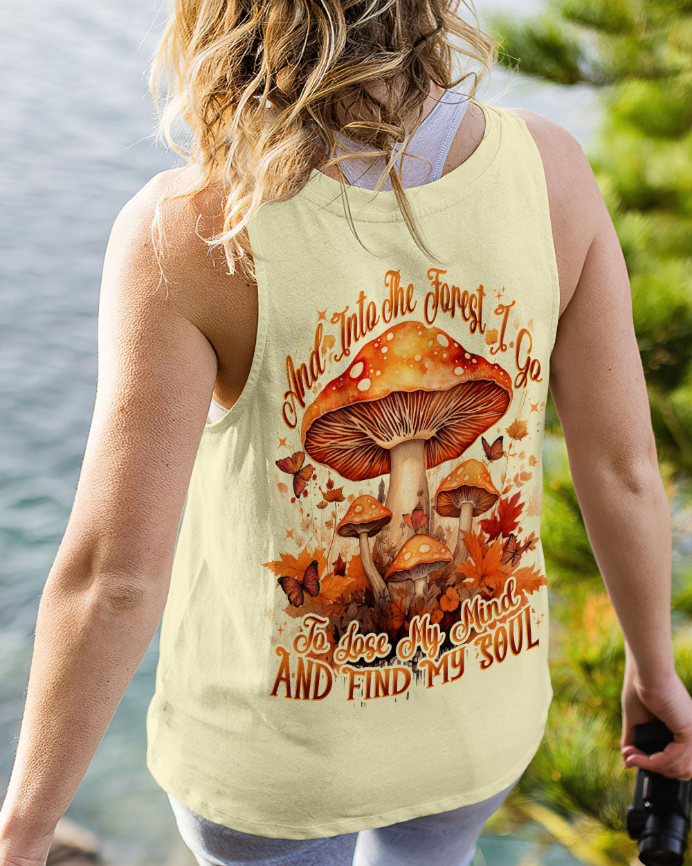 INTO THE FOREST MUSHROOMS ALL OVER PRINT - TYTD3107232