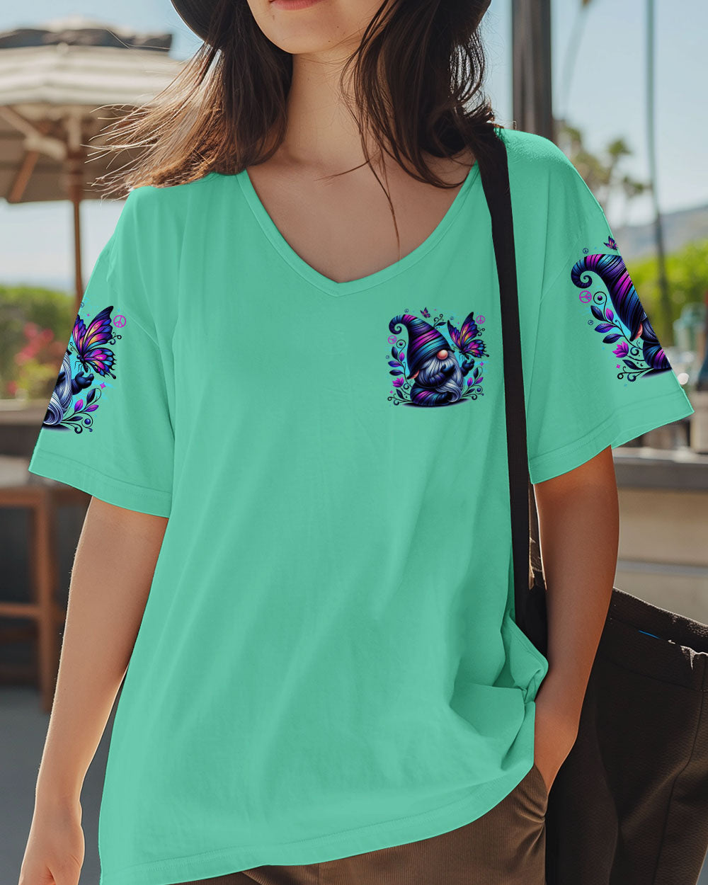 IN A WORLD WHERE YOU CAN BE ANYTHING BE KIND GNOME BUTTERFLY ALL OVER PRINT - TYTD3107251