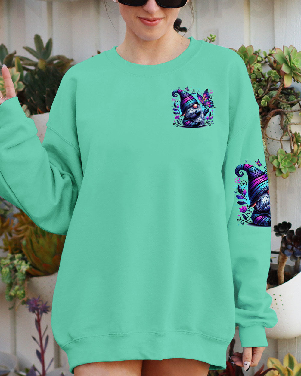 IN A WORLD WHERE YOU CAN BE ANYTHING BE KIND GNOME BUTTERFLY ALL OVER PRINT - TYTD3107251