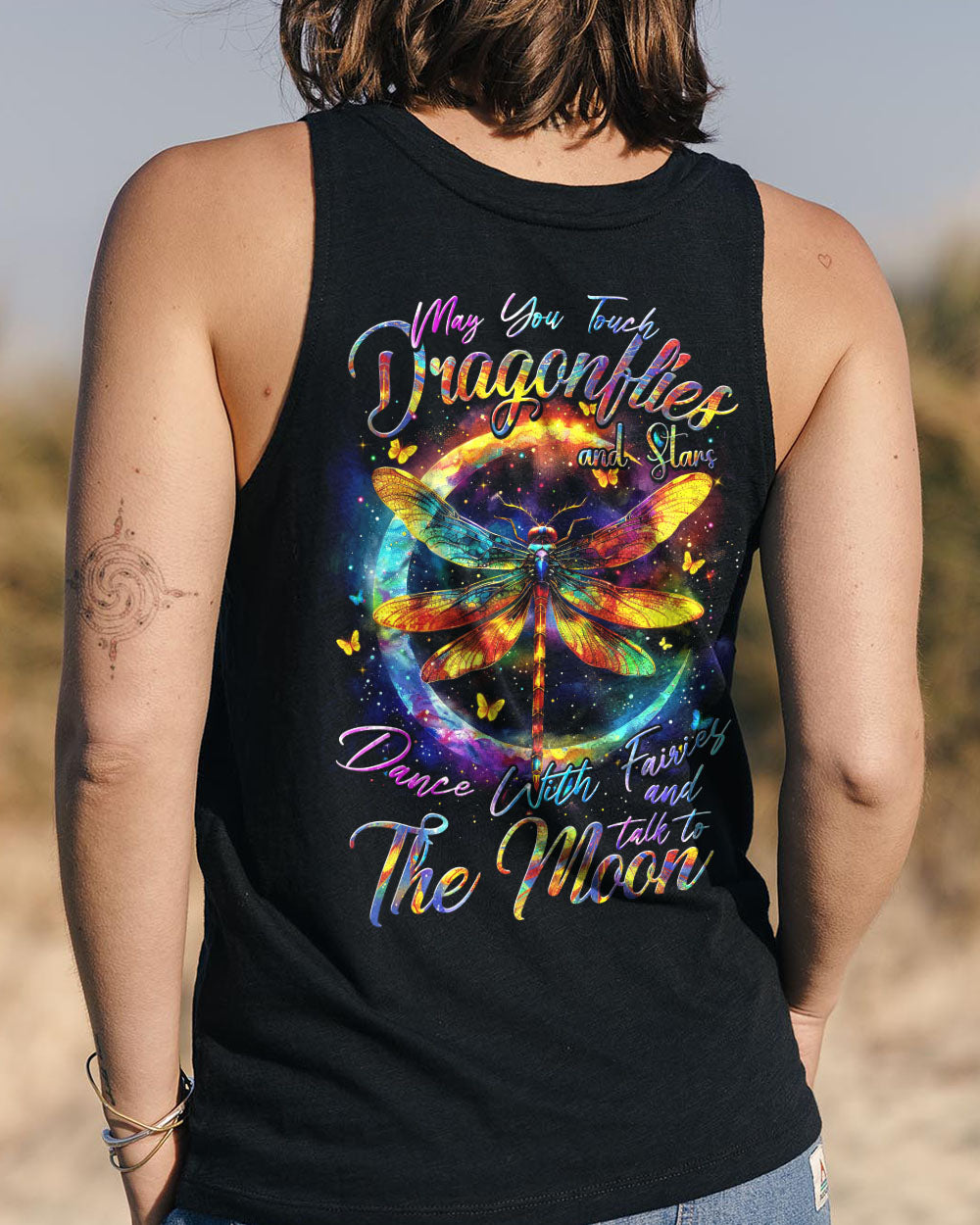 MAY YOU TOUCH DRAGONFLIES AND STARS ALL OVER PRINT - TYTM0103242