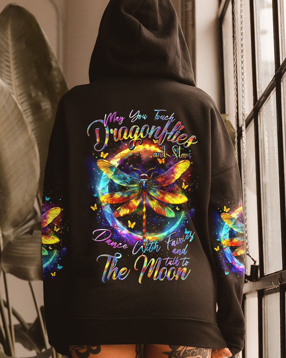 MAY YOU TOUCH DRAGONFLIES AND STARS ALL OVER PRINT - TYTM0103242