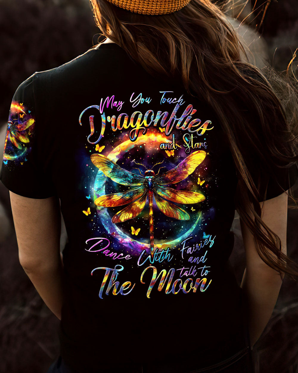 MAY YOU TOUCH DRAGONFLIES AND STARS ALL OVER PRINT - TYTM0103242