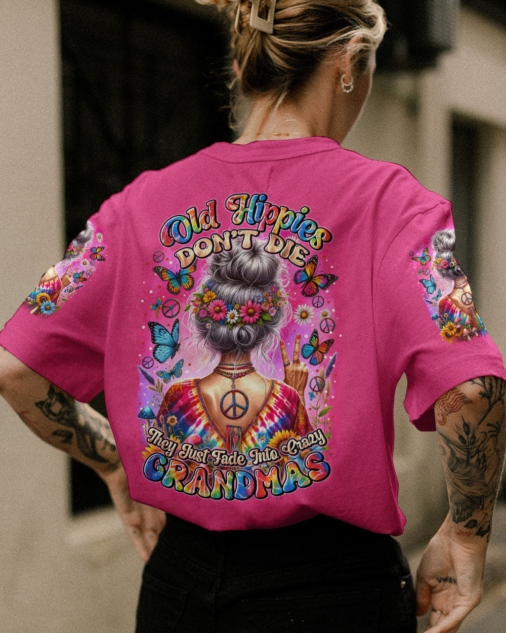 OLD HIPPIES TIE DYE ALL OVER PRINT - TYTM0112231