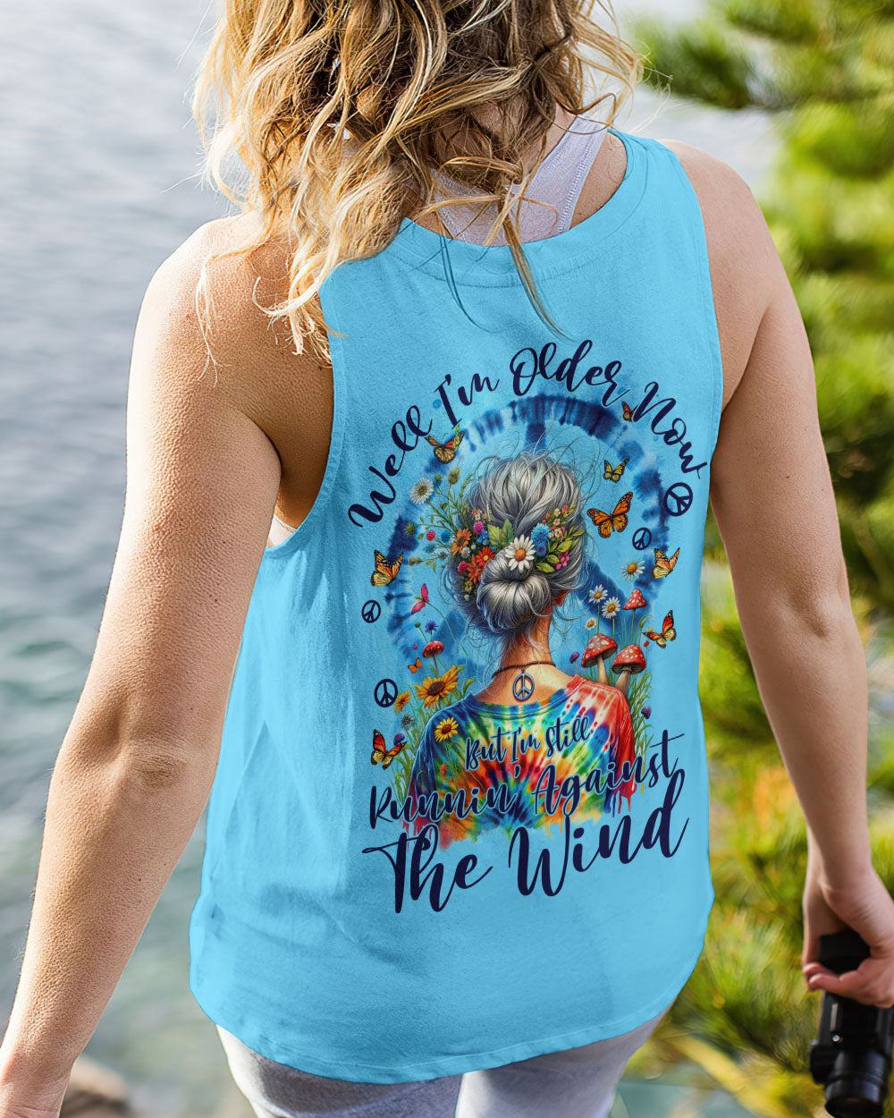 RUNNING AGAINST THE WIND OLD HIPPIE ALL OVER PRINT - TYTM0112233