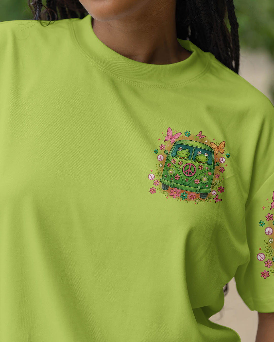 RUNNING AGAINST THE WIND FROGS ALL OVER PRINT - TYTM0204251