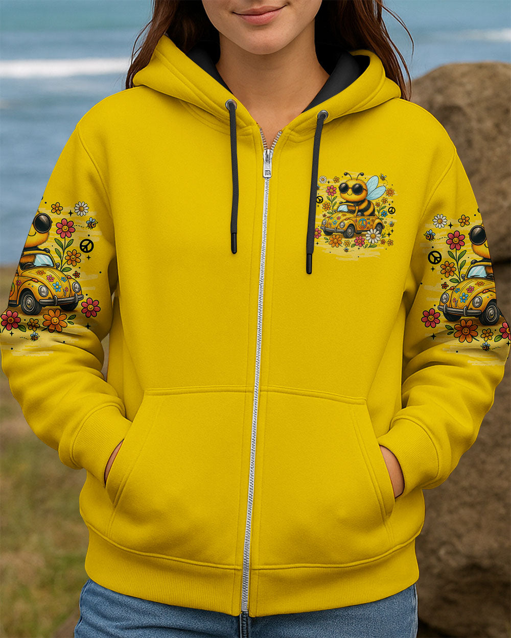 RUNNING AGAINST THE WIND BEE HIPPIE ALL OVER PRINT - TYTM0207252