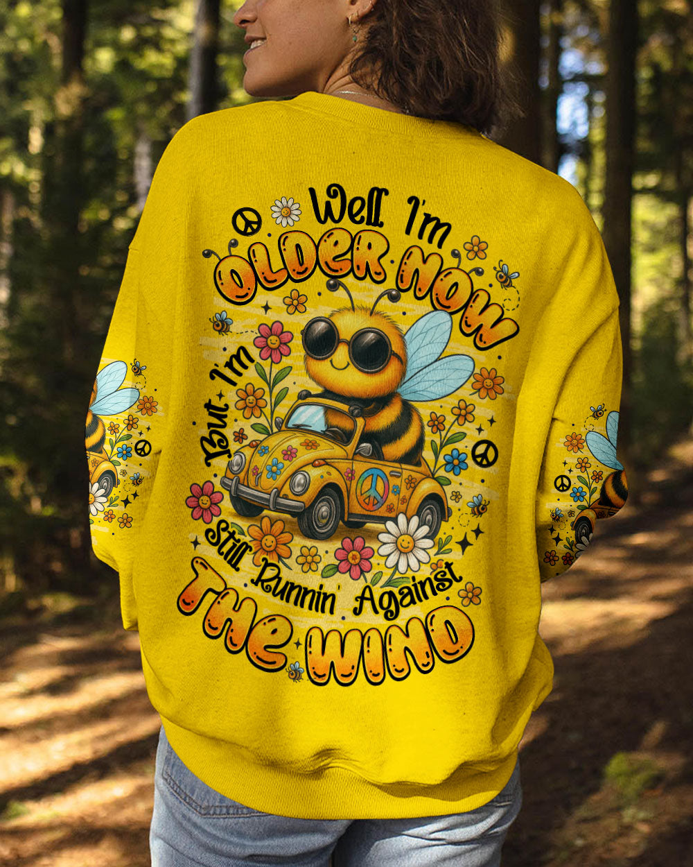 RUNNING AGAINST THE WIND BEE HIPPIE ALL OVER PRINT - TYTM0207252