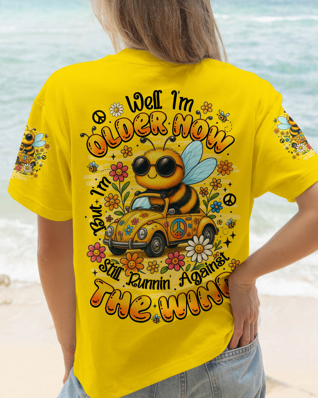 RUNNING AGAINST THE WIND BEE HIPPIE ALL OVER PRINT - TYTM0207252