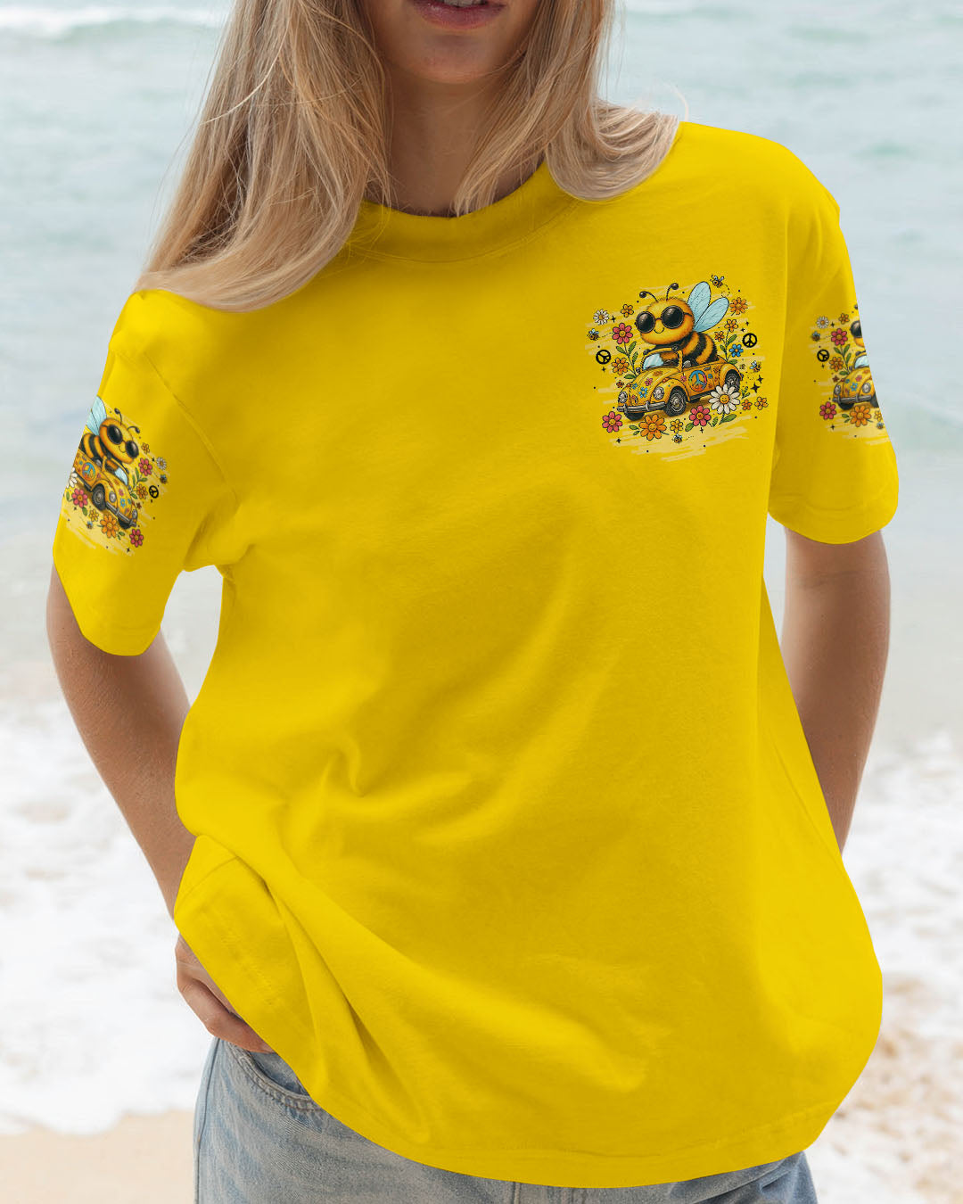 RUNNING AGAINST THE WIND BEE HIPPIE ALL OVER PRINT - TYTM0207252