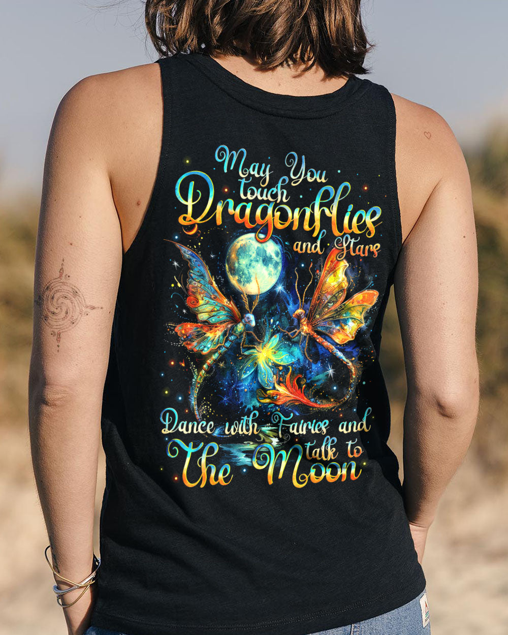 MAY YOU TOUCH DRAGONFLIES AND STARS ALL OVER PRINT - TYTM0211241