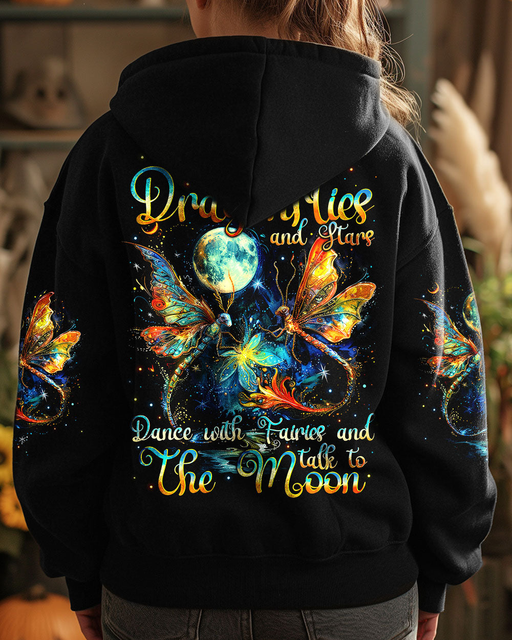MAY YOU TOUCH DRAGONFLIES AND STARS ALL OVER PRINT - TYTM0211241