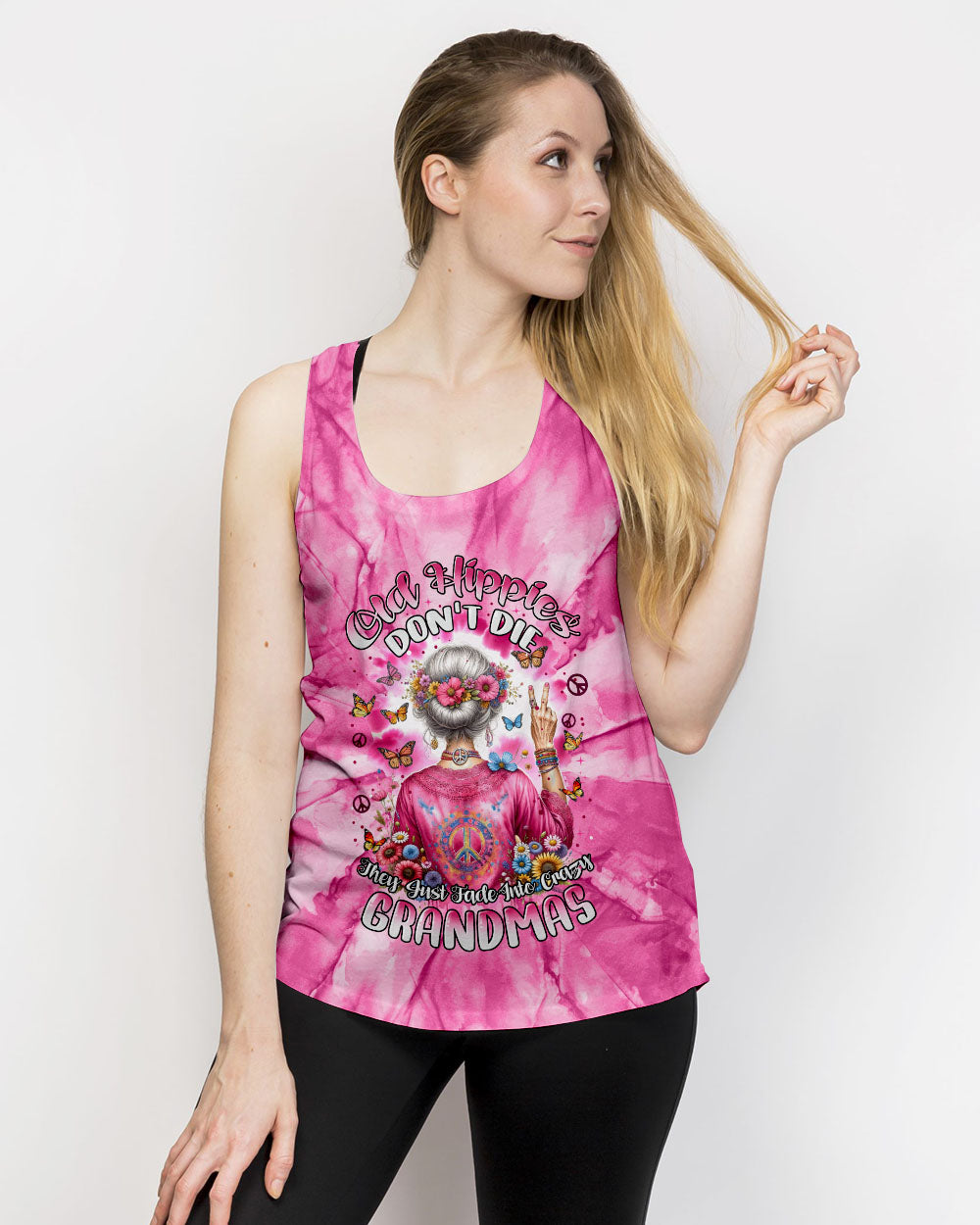 OLD HIPPIES PINK TIE DYE ALL OVER PRINT - TYTM0212231