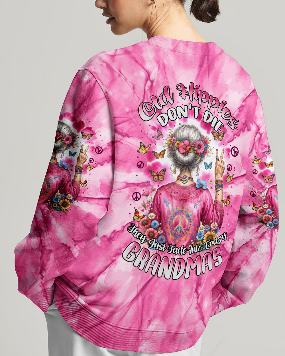 OLD HIPPIES PINK TIE DYE ALL OVER PRINT - TYTM0212231
