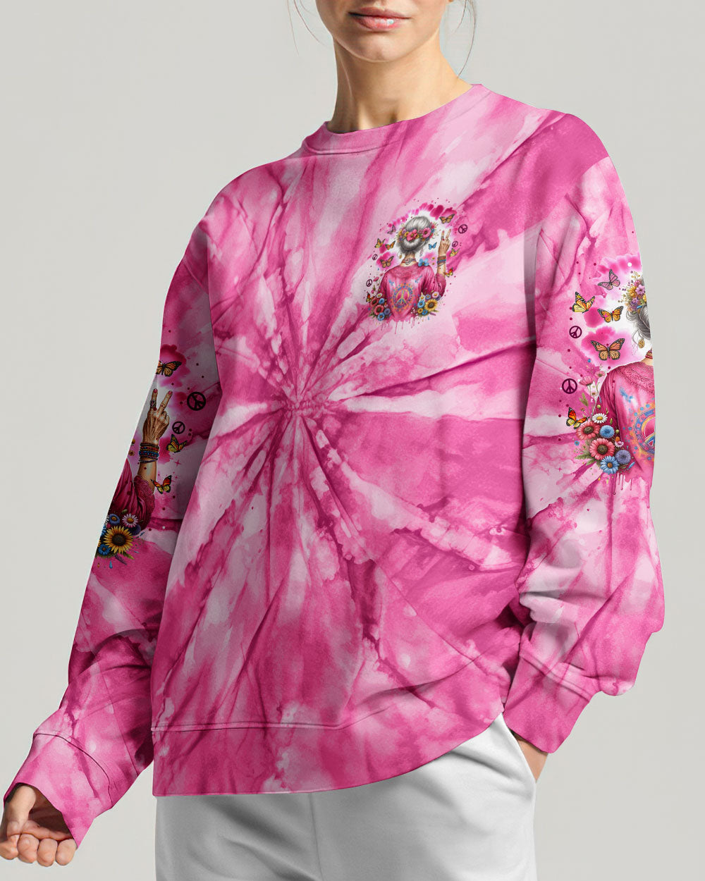 OLD HIPPIES PINK TIE DYE ALL OVER PRINT - TYTM0212231