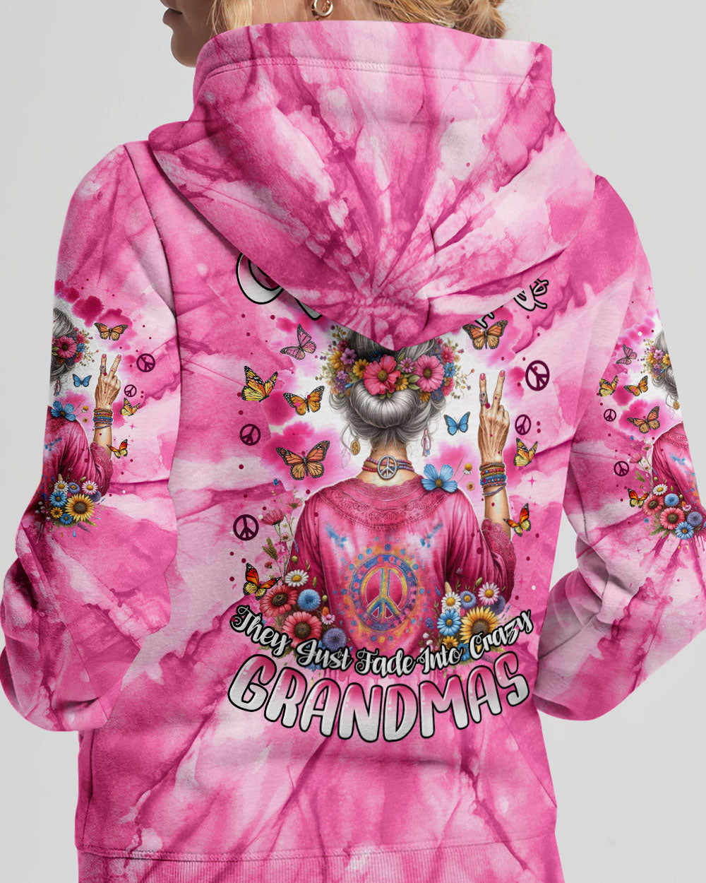OLD HIPPIES PINK TIE DYE ALL OVER PRINT - TYTM0212231