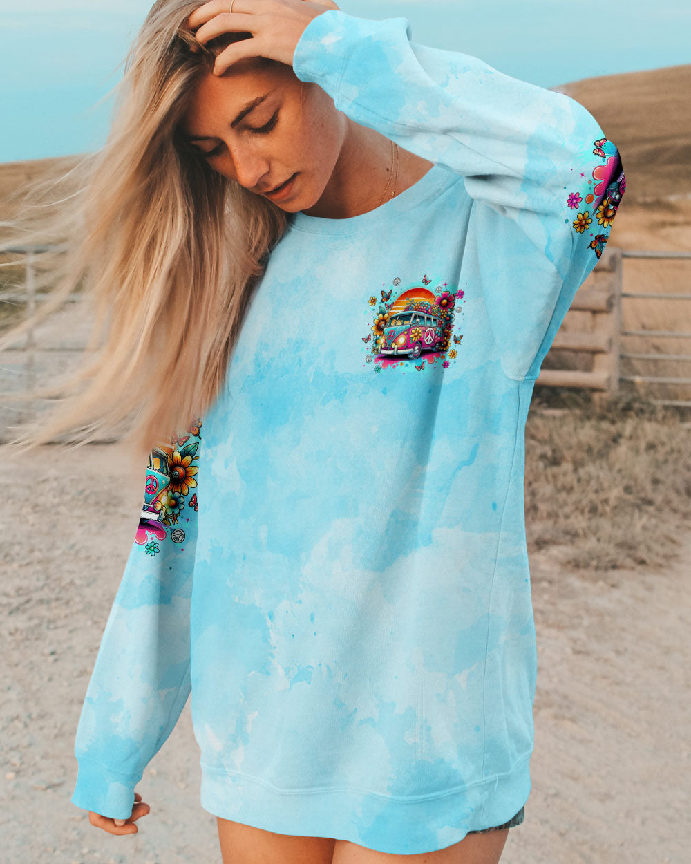 RUNNING AGAINST THE WIND SUNFLOWER LEOPARD ALL OVER PRINT - TYTM0302251