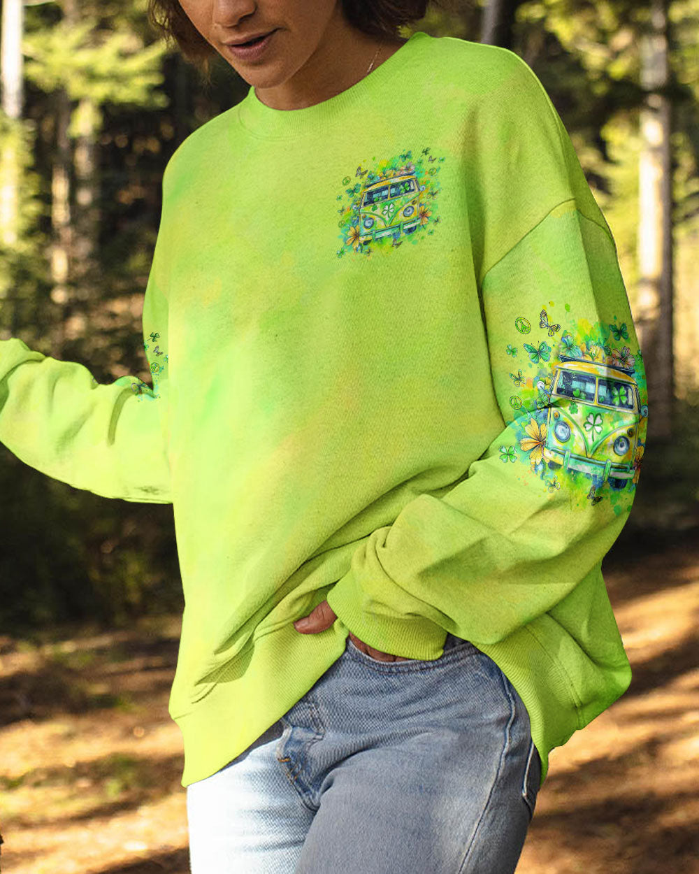 RUNNING AGAINST THE WIND SUNFLOWER LEOPARD ALL OVER PRINT - TYTM0302254