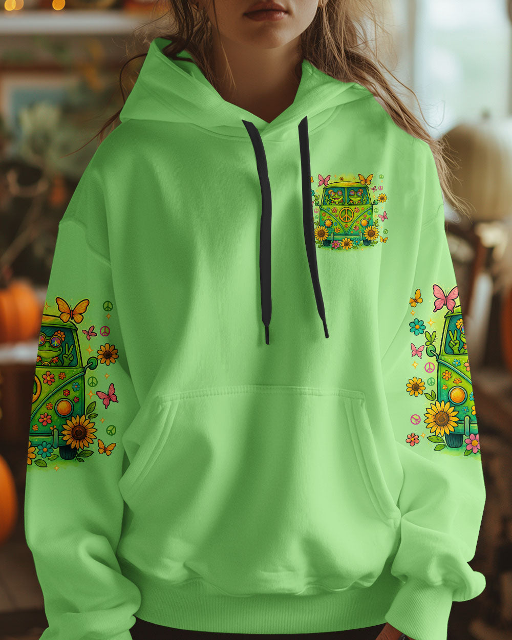 DON'T WORRY BE HIPPIE FROG ALL OVER PRINT - TYTM0304251