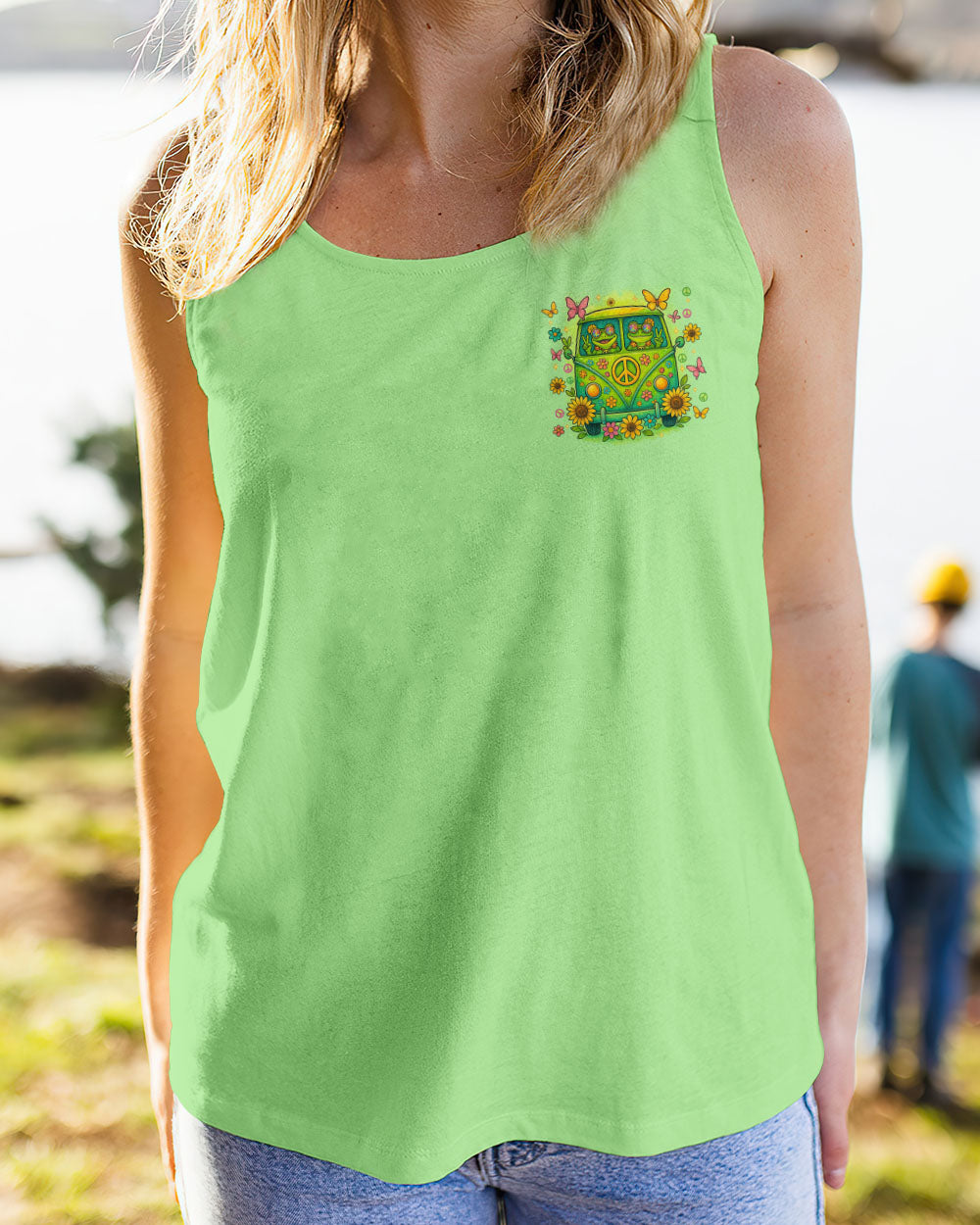 DON'T WORRY BE HIPPIE FROG ALL OVER PRINT - TYTM0304251