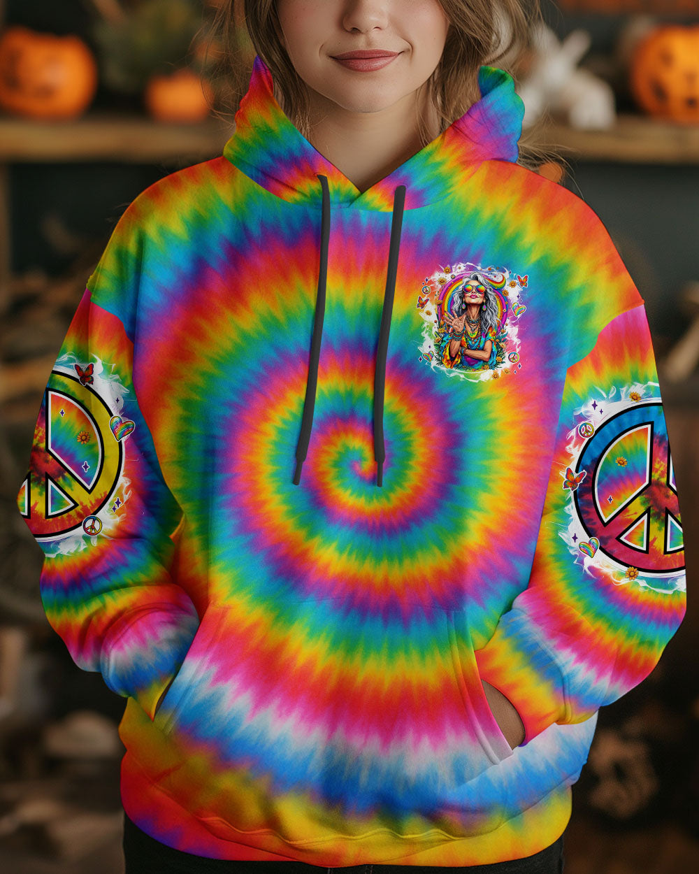 OLD HIPPIE TIE DYE ALL OVER PRINT - TYTM0306252