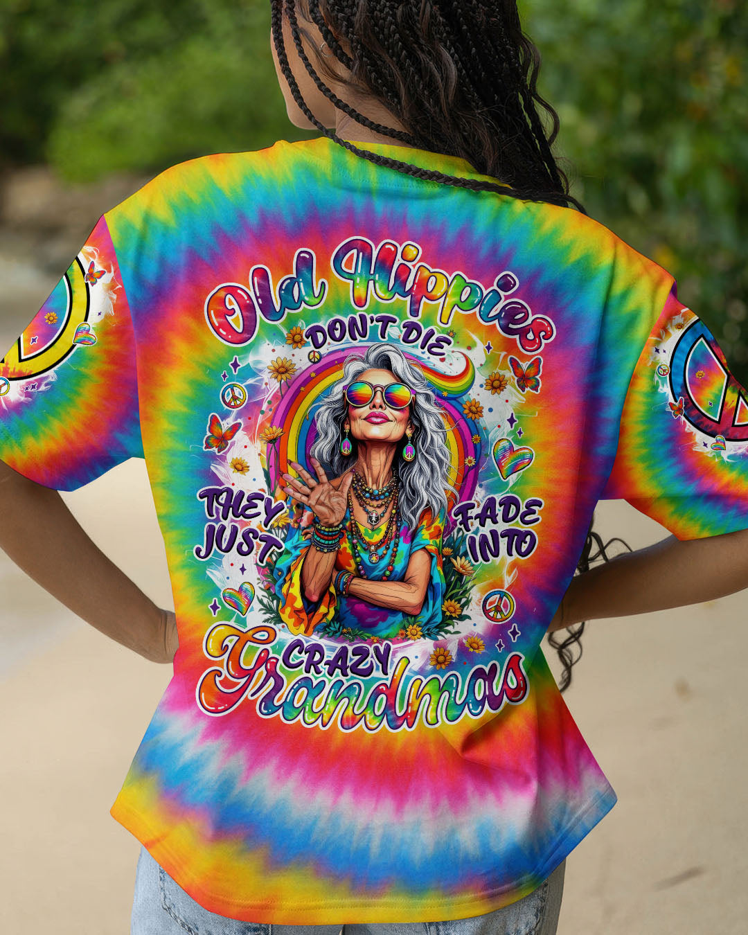 OLD HIPPIE TIE DYE ALL OVER PRINT - TYTM0306252