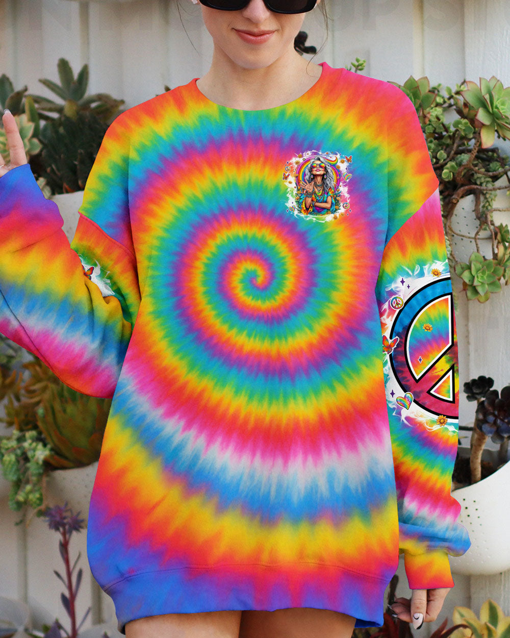OLD HIPPIE TIE DYE ALL OVER PRINT - TYTM0306252