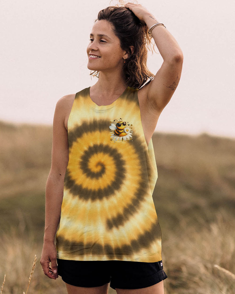 WHISPER WORDS OF WISDOM LET IT BEE TIE DYE ALL OVER PRINT - TYTM0307251