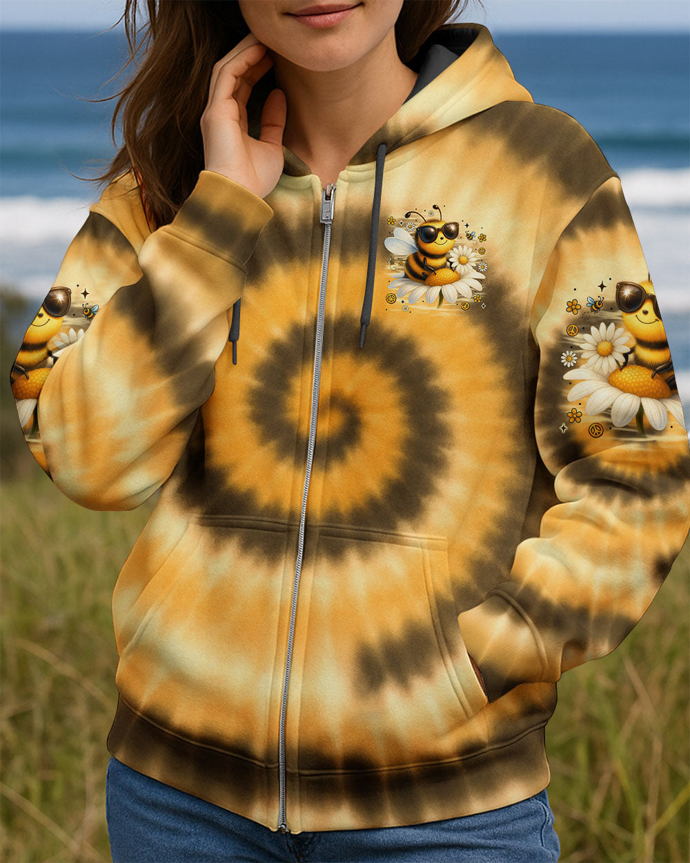 WHISPER WORDS OF WISDOM LET IT BEE TIE DYE ALL OVER PRINT - TYTM0307251