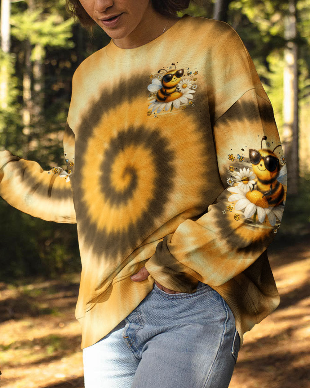 WHISPER WORDS OF WISDOM LET IT BEE TIE DYE ALL OVER PRINT - TYTM0307251