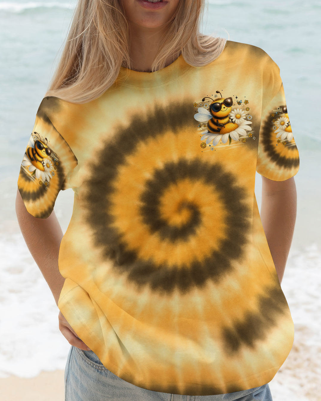WHISPER WORDS OF WISDOM LET IT BEE TIE DYE ALL OVER PRINT - TYTM0307251