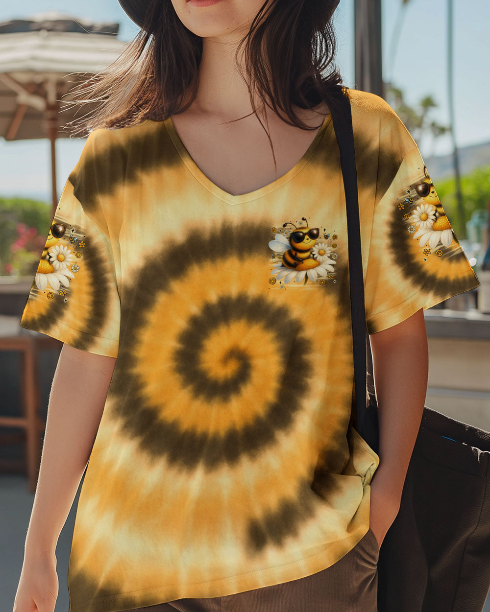 WHISPER WORDS OF WISDOM LET IT BEE TIE DYE ALL OVER PRINT - TYTM0307251