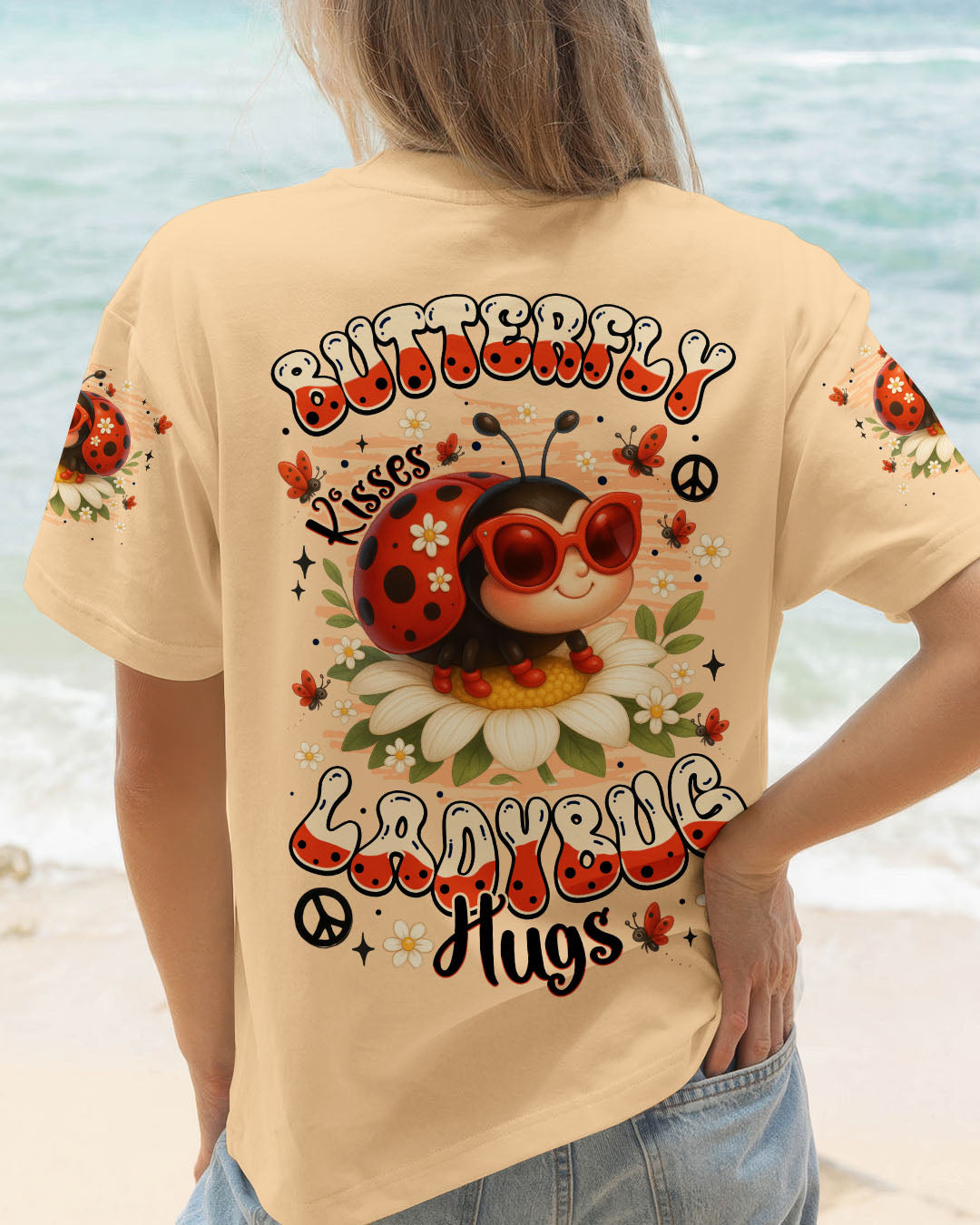 BUTTERFLY KISSES AND LADYBUG HUGS ALL OVER PRINT - TYTM0307253