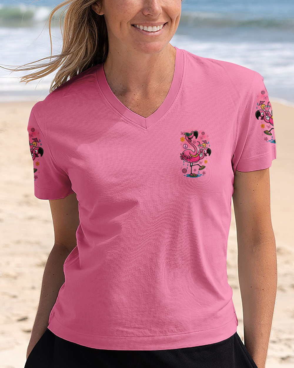 PRETTY IN PINK FLAMINGO ALL OVER PRINT - TYTM0404251