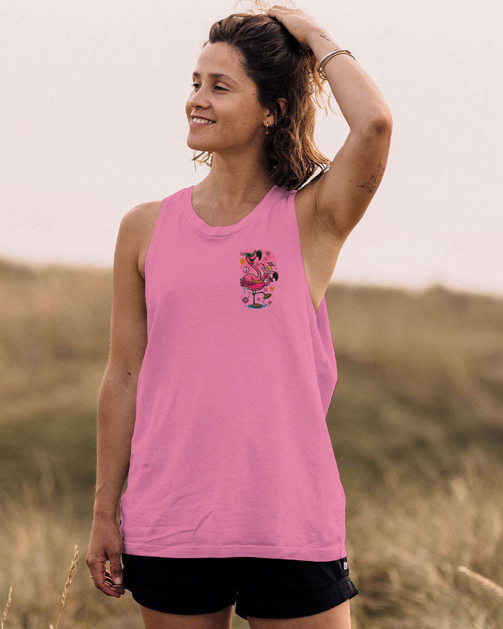 PRETTY IN PINK FLAMINGO ALL OVER PRINT - TYTM0404251