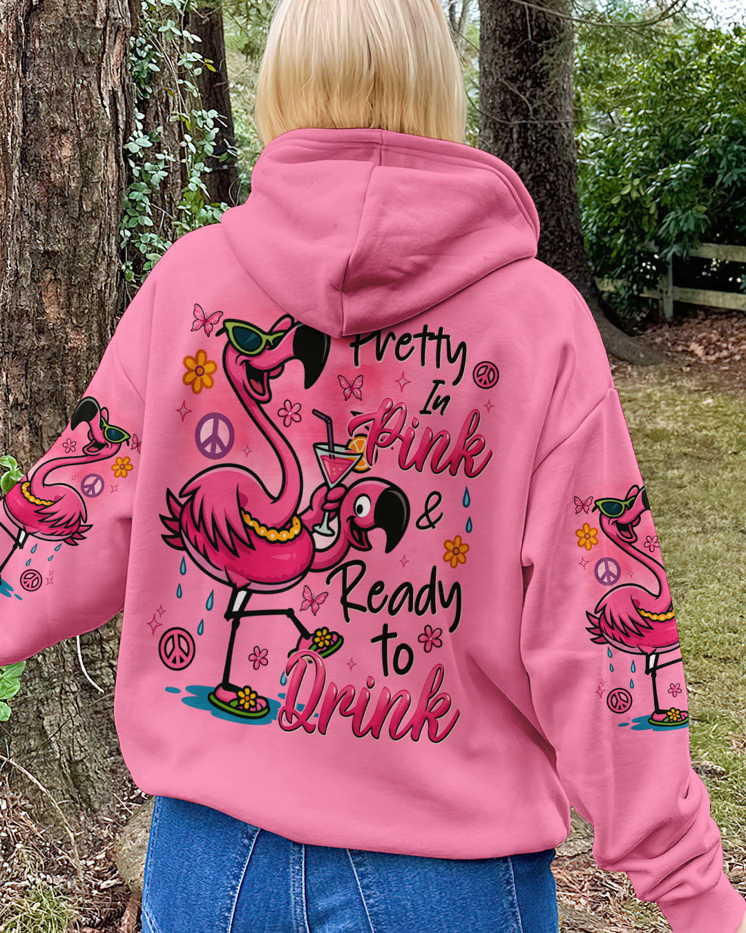 PRETTY IN PINK FLAMINGO ALL OVER PRINT - TYTM0404251