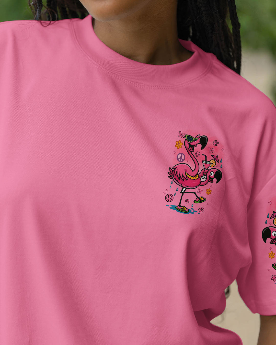 PRETTY IN PINK FLAMINGO ALL OVER PRINT - TYTM0404251
