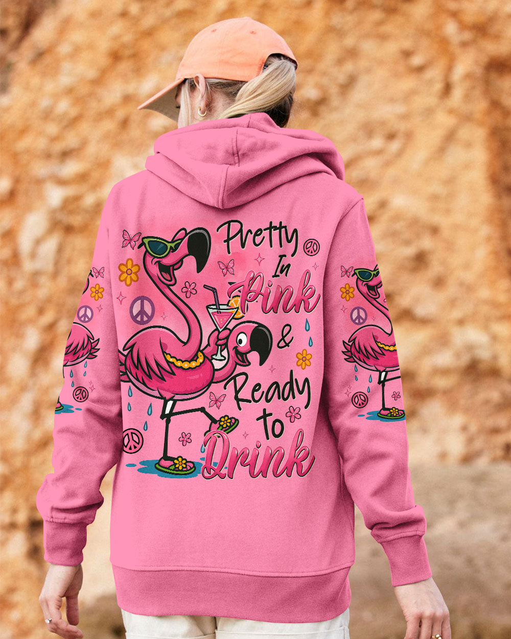 PRETTY IN PINK FLAMINGO ALL OVER PRINT - TYTM0404251