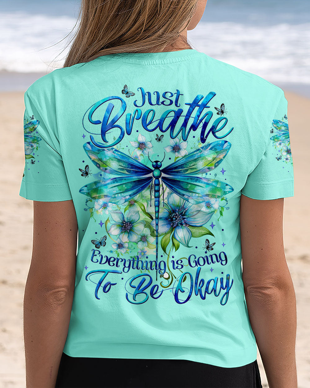 JUST BREATHE DRAGONFLY ALL OVER PRINT - TYTM0404252