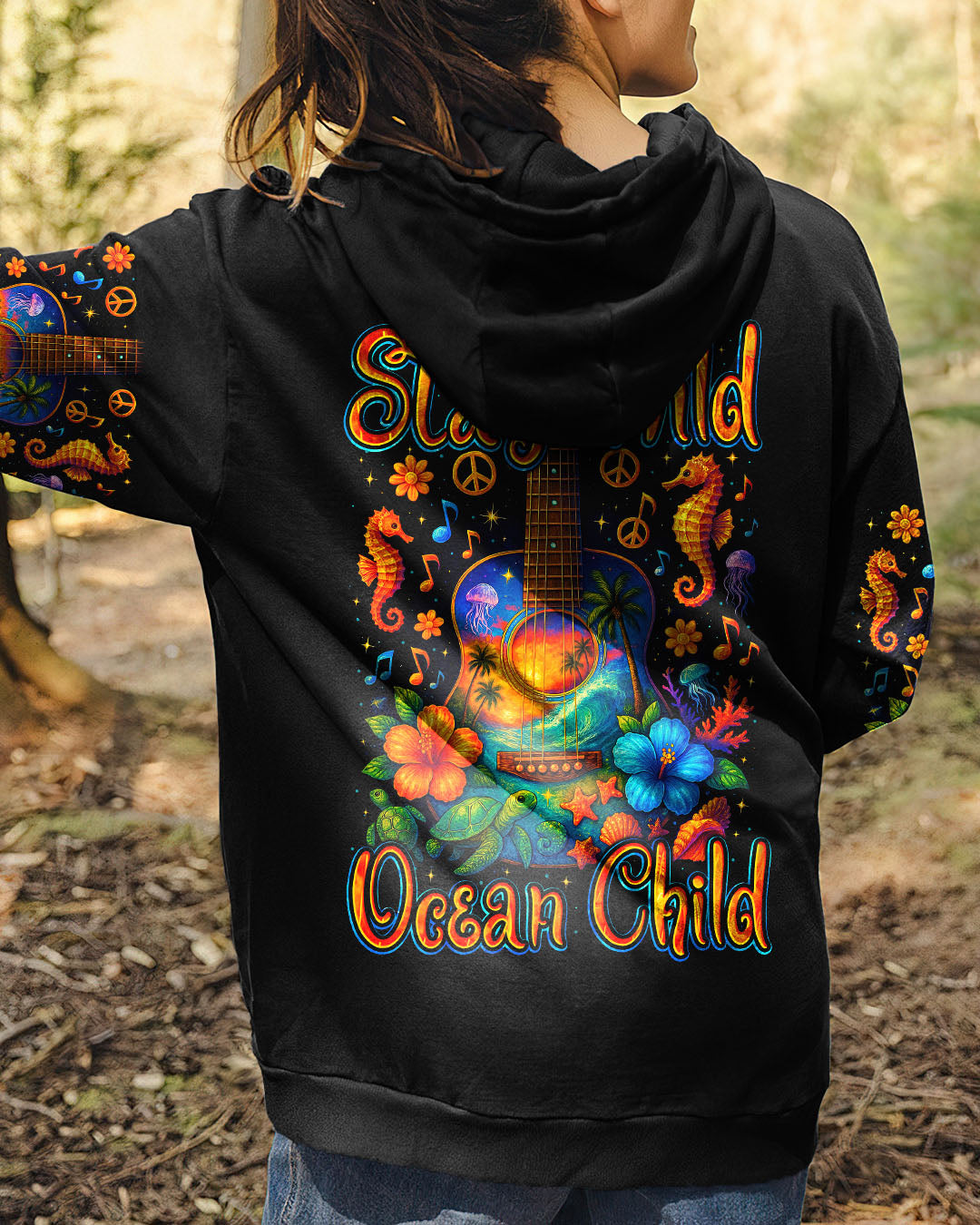 STAY WILD OCEAN CHILD GUITAR ALL OVER PRINT - TYTM0404254