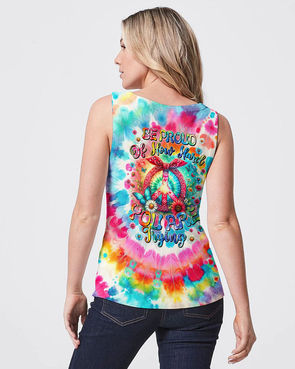 BE PROUD OF HOW HARD YOU ARE TRYING ALL OVER PRINT - TYTM0406244