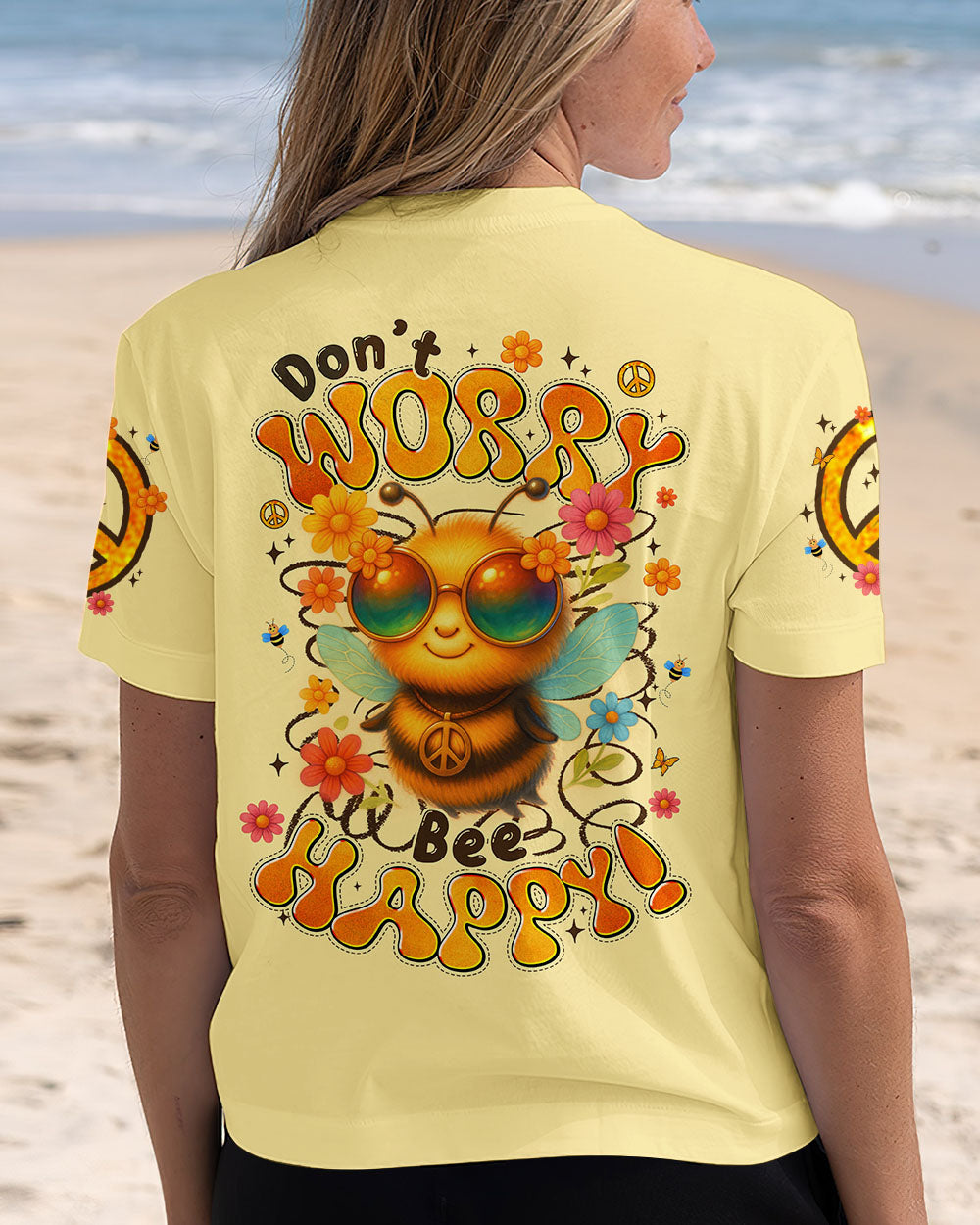 DON'T WORRY BEE HAPPY ALL OVER PRINT - TYTM0406254