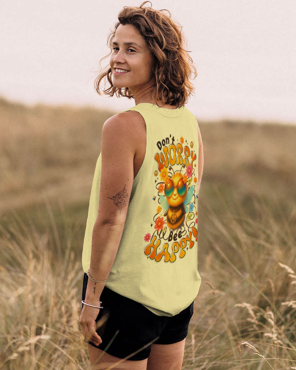 DON'T WORRY BEE HAPPY ALL OVER PRINT - TYTM0406254