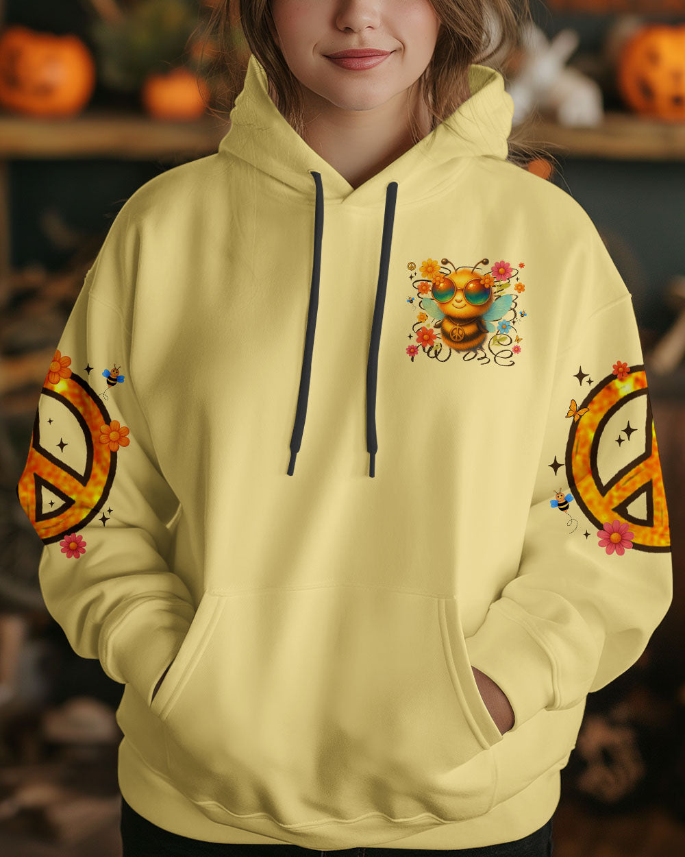 DON'T WORRY BEE HAPPY ALL OVER PRINT - TYTM0406254
