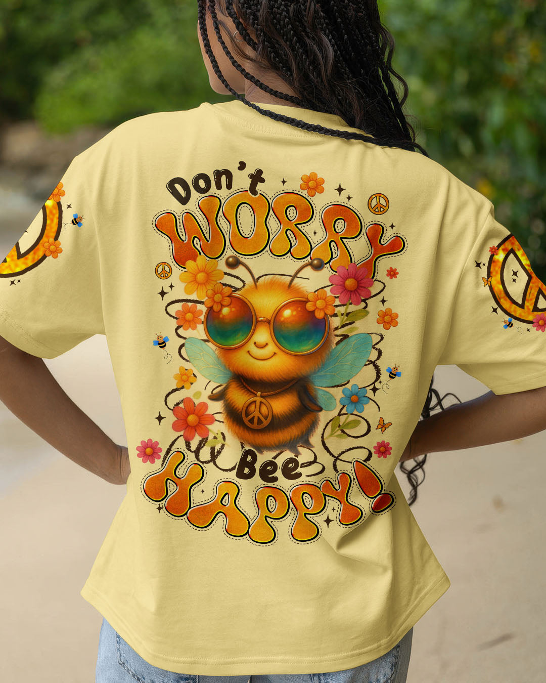 DON'T WORRY BEE HAPPY ALL OVER PRINT - TYTM0406254