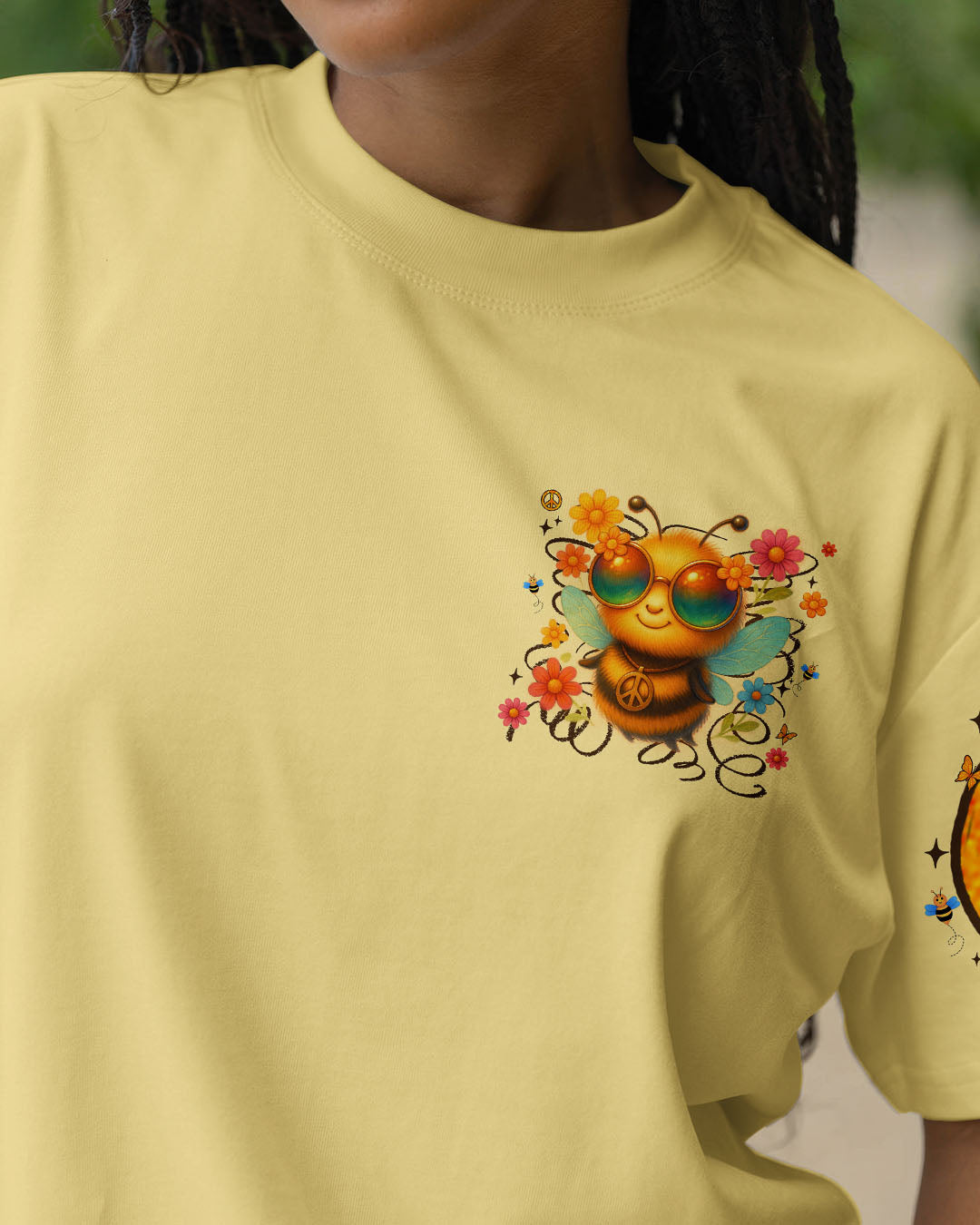 DON'T WORRY BEE HAPPY ALL OVER PRINT - TYTM0406254