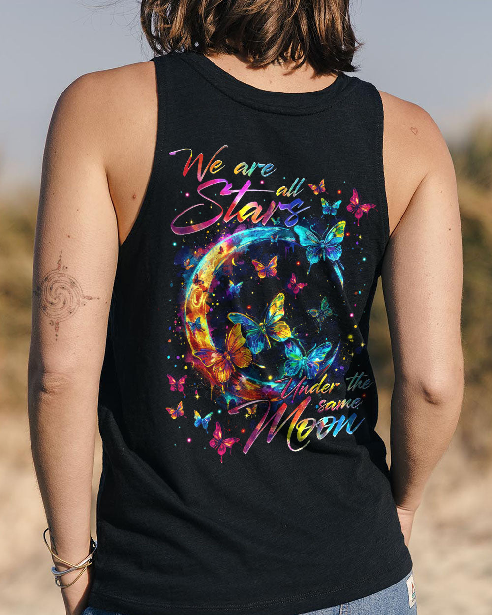 WE ARE ALL STARS UNDER THE SAME MOON BUTTERFLIES ALL OVER PRINT - TYTM0503244