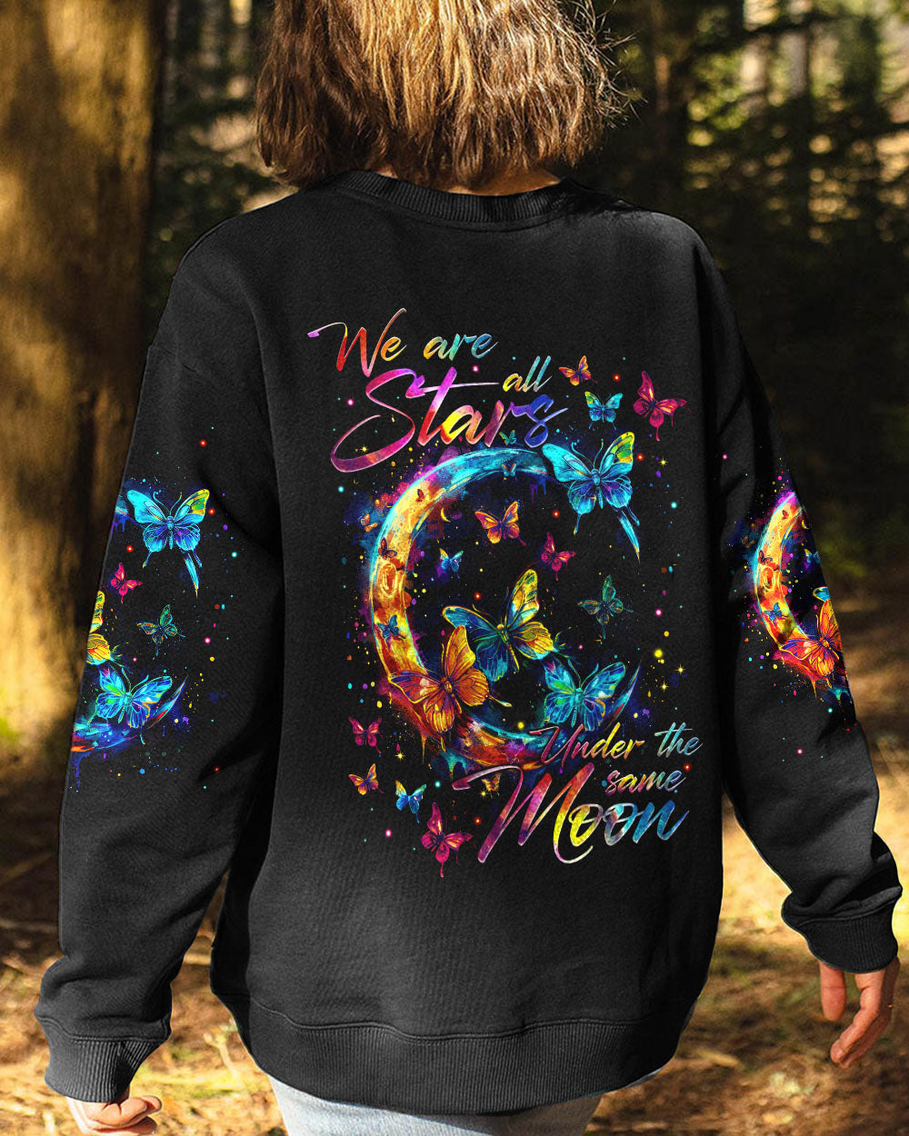 WE ARE ALL STARS UNDER THE SAME MOON BUTTERFLIES ALL OVER PRINT - TYTM0503244
