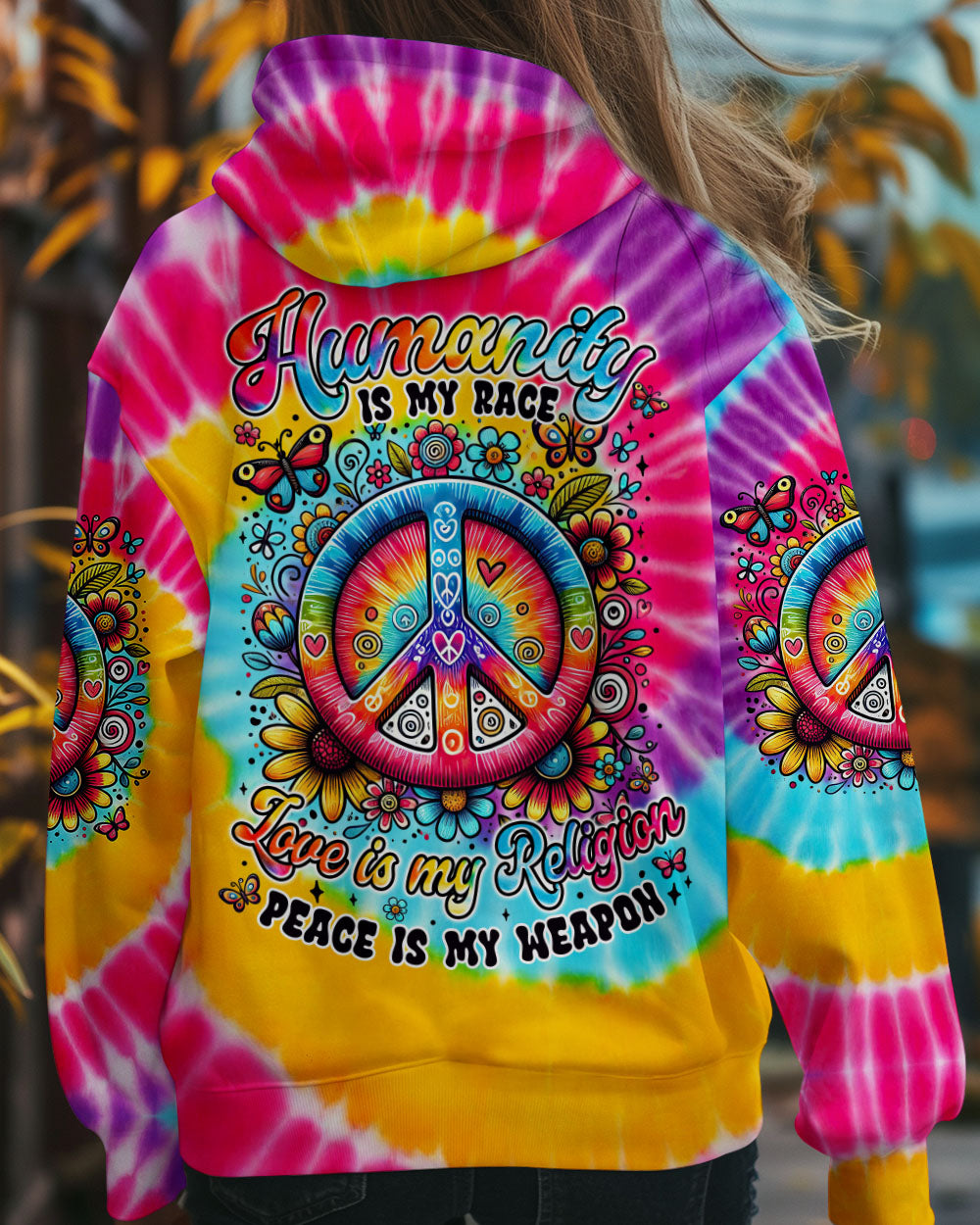 HUMANITY IS MY RACE TIE DYE ALL OVER PRINT - TYTM0503253