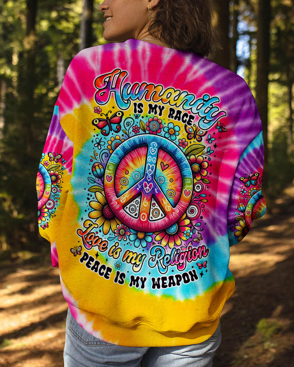 HUMANITY IS MY RACE TIE DYE ALL OVER PRINT - TYTM0503253