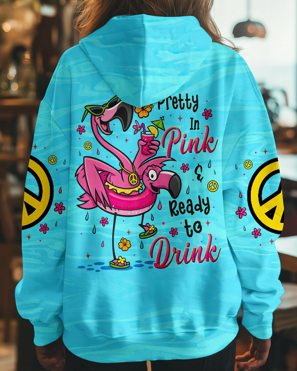 PRETTY IN PINK FLAMINGO ALL OVER PRINT - TYTM0505252